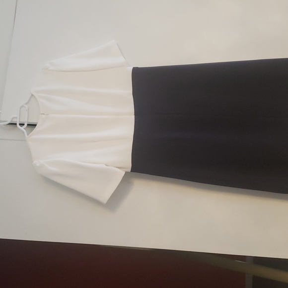 COPY - Hobbs London navy and white dress - Picture 9 of 9